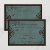 Gothic Bride RSVP Card_Dolores2 Karte (Vorne/Hinten)