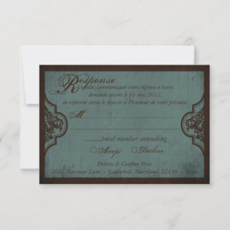 Gothic Bride RSVP Karte_Dolores2 Karte