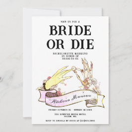 Gothic Bridge oder Die Til Death Bachelorette Week Einladung