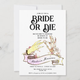 Gothic Bridge oder Die Til Death Bachelorette Week Einladung