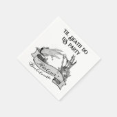 Gothic Bridge oder Die Til Death Bachelorette Week Serviette (Ecke)