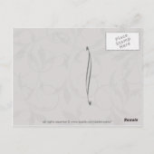 Gothic Broken Heart Skull Postcard Postkarte (Rückseite)