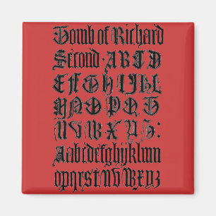 Gothic-Buchstaben-Magnet Magnet