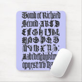 Gothic-Buchstaben-Mauspad Mousepad (Mit Mouse)