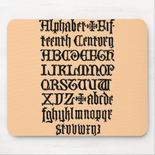 Gothic-Buchstaben-Mauspad Mousepad