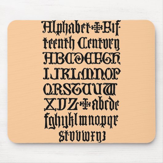 Gothic-Buchstaben-Mauspad Mousepad (Vorne)