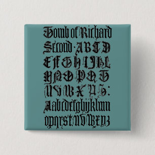 Gothic-Buchstaben-Schaltfläche Button