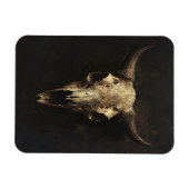 Gothic Bull Skull Decoupage Magnet (Horizontal)