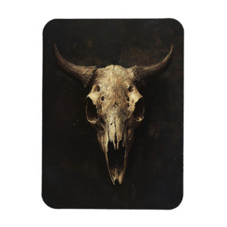 Gothic Bull Skull Decoupage Magnet