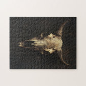Gothic Bull Skull Decoupage Puzzle (Horizontal)