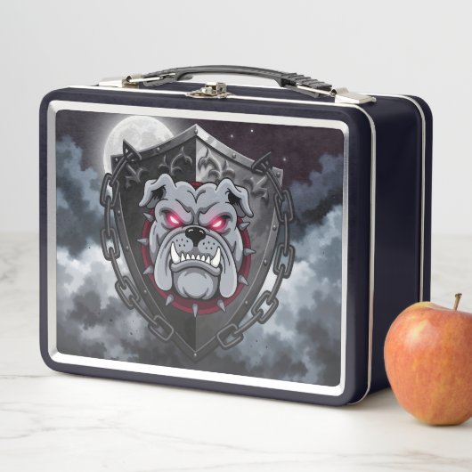 Gothic Bulldog Metall Brotdose (Beispiel)