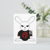 Gothic Bunnies Bruno Postkarte (Stehend Vorderseite)