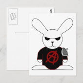 Gothic Bunnies Bruno Postkarte (Vorne/Hinten)