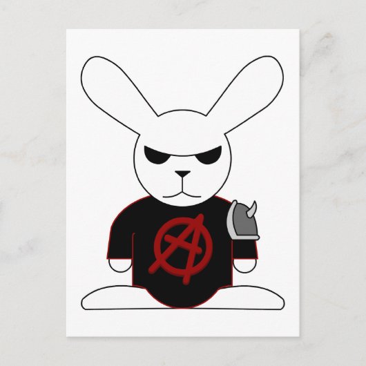 Gothic Bunnies Bruno Postkarte (Vorderseite)