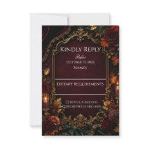 Gothic | Burgund & Gold Dark Romance Hochzeit