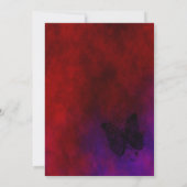 Gothic Butterflies Geburtstag Einladung (Rückseite)