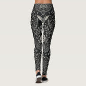 Gothic Butterfly Blumenmuster (1) Leggings (Rückseite)