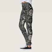 Gothic Butterfly Blumenmuster (1) Leggings (Links)