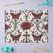 Gothic Butterfly Blumenmuster (1) Seidenpapier (Basteln)
