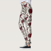Gothic Butterfly Blumenmuster (2) Leggings (Links)