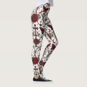 Gothic Butterfly Blumenmuster (2) Leggings (Rechts)