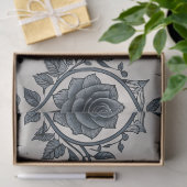 Gothic Butterfly Blumenmuster (2) Seidenpapier (Geschenk)