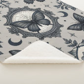 Gothic Butterfly Blumenmuster (2) Sherpadecke (3/4)