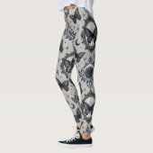 Gothic Butterfly Blumenmuster (3) Leggings (Links)