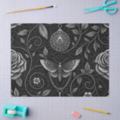 Gothic Butterfly Blumenmuster (3) Seidenpapier (Basteln)