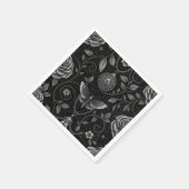 Gothic Butterfly Blumenmuster (3) Serviette (Ecke)