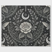 Gothic Butterfly Blumenmuster (4) Geschenkpapier (Flach)