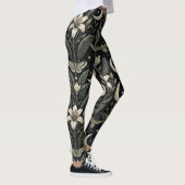 Gothic Butterfly Blumenmuster (4) Leggings (Rechts)