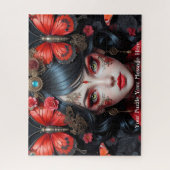 Gothic Butterfly Empress Mauve Splendor Puzzle (Vertikal)