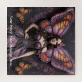 Gothic Butterfly Empress Mauve Splendor Puzzle (Horizontal)