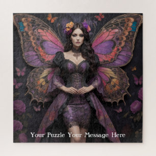 Gothic Butterfly Empress Mauve Splendor Puzzle