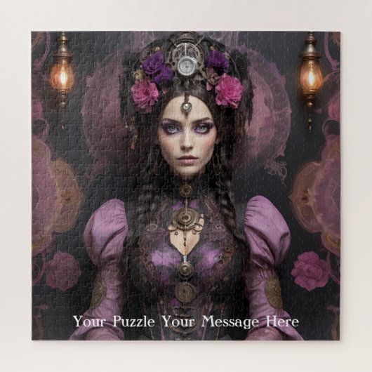 Gothic Butterfly Empress Mauve Splendor Puzzle (Vertikal)