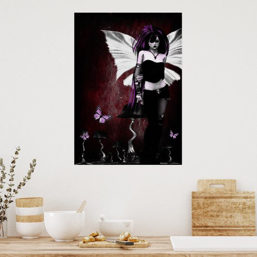 Gothic Butterfly Poster (Küche)