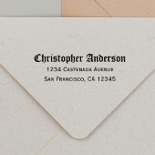 Gothic Calligraphy Script-Rücksendeadresse Permastempel