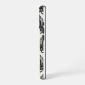 Gothic-Cameo-Silhouettenmuster iPhone 16 Hülle (Linke Seite)