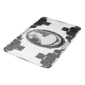 Gothic Cameo und Rose Design Badematte (Schrägansicht)