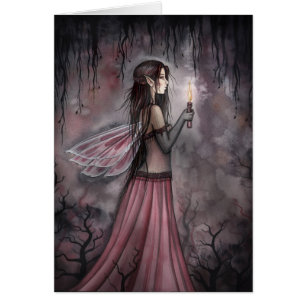 Gothic Candle Fairy Card von Molly Harrison