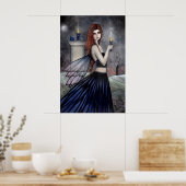 Gothic Candle Fairy Poster von Molly Harrison (Küche)
