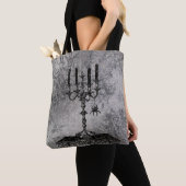 Gothic Candlestick mit Spider, Halloween Tasche (Von Nahem)
