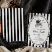 Gothic Carriage Halloween Baby Dusche Einladung