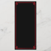 Gothic Castle Black Red Wedding Enclosure Card (Rückseite)