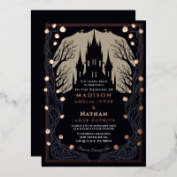 Gothic Castle Floral Halloween Hochzeit