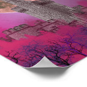 Gothic Castle Hunted Forest Poster (Ecke)
