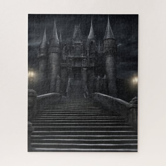 GOTHIC CASTLE NIGHT JIGSAW PUZZLE (Vertikal)