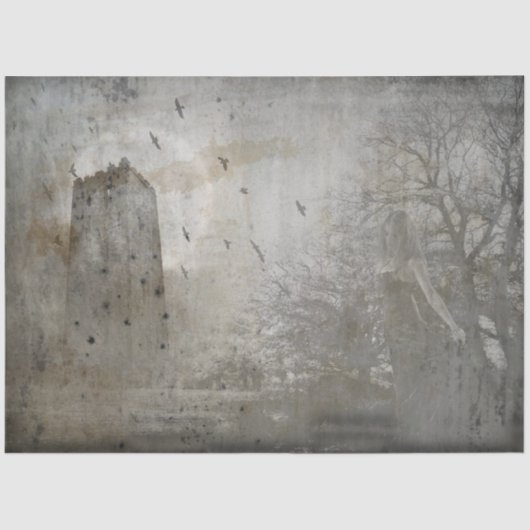 Gothic Castle Series Design 2 Seidenpapier (Vorderseite)