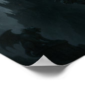 Gothic Castle und Wasserspeier Poster (Ecke)